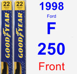 Front Wiper Blade Pack for 1998 Ford F-250 - Premium