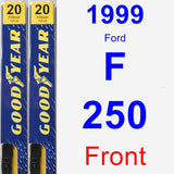 Front Wiper Blade Pack for 1999 Ford F-250 - Premium