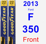 Front Wiper Blade Pack for 2013 Ford F-350 - Premium