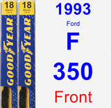 Front Wiper Blade Pack for 1993 Ford F-350 - Premium