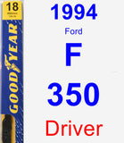 Driver Wiper Blade for 1994 Ford F-350 - Premium