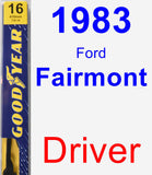 Driver Wiper Blade for 1983 Ford Fairmont - Premium