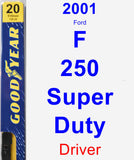 Driver Wiper Blade for 2001 Ford F-250 Super Duty - Premium