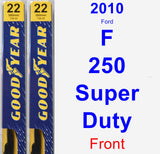 Front Wiper Blade Pack for 2010 Ford F-250 Super Duty - Premium