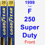 Front Wiper Blade Pack for 1999 Ford F-250 Super Duty - Premium