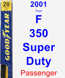 Passenger Wiper Blade for 2001 Ford F-350 Super Duty - Premium