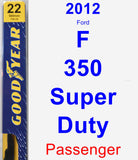 Passenger Wiper Blade for 2012 Ford F-350 Super Duty - Premium