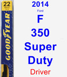 Driver Wiper Blade for 2014 Ford F-350 Super Duty - Premium