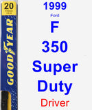 Driver Wiper Blade for 1999 Ford F-350 Super Duty - Premium