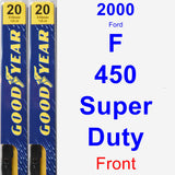 Front Wiper Blade Pack for 2000 Ford F-450 Super Duty - Premium