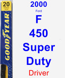 Driver Wiper Blade for 2000 Ford F-450 Super Duty - Premium