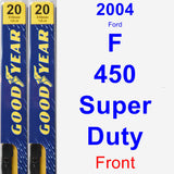 Front Wiper Blade Pack for 2004 Ford F-450 Super Duty - Premium