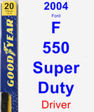 Driver Wiper Blade for 2004 Ford F-550 Super Duty - Premium