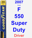 Driver Wiper Blade for 2007 Ford F-550 Super Duty - Premium