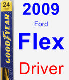 Driver Wiper Blade for 2009 Ford Flex - Premium