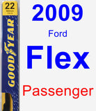 Passenger Wiper Blade for 2009 Ford Flex - Premium