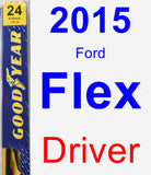 Driver Wiper Blade for 2015 Ford Flex - Premium