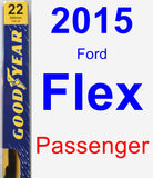 Passenger Wiper Blade for 2015 Ford Flex - Premium