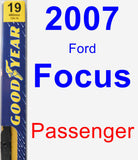 Passenger Wiper Blade for 2007 Ford Focus - Premium