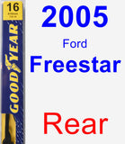 Rear Wiper Blade for 2005 Ford Freestar - Premium