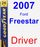 Driver Wiper Blade for 2007 Ford Freestar - Premium