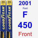 Front Wiper Blade Pack for 2001 Ford F-450 - Premium