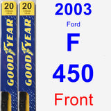 Front Wiper Blade Pack for 2003 Ford F-450 - Premium