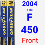 Front Wiper Blade Pack for 2004 Ford F-450 - Premium