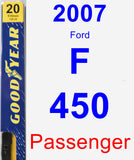 Passenger Wiper Blade for 2007 Ford F-450 - Premium