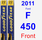 Front Wiper Blade Pack for 2011 Ford F-450 - Premium