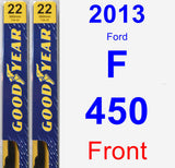 Front Wiper Blade Pack for 2013 Ford F-450 - Premium