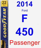 Passenger Wiper Blade for 2014 Ford F-450 - Premium