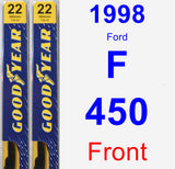 Front Wiper Blade Pack for 1998 Ford F-450 - Premium