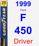 Driver Wiper Blade for 1999 Ford F-450 - Premium