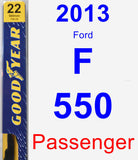 Passenger Wiper Blade for 2013 Ford F-550 - Premium