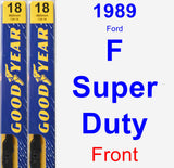 Front Wiper Blade Pack for 1989 Ford F Super Duty - Premium