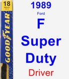 Driver Wiper Blade for 1989 Ford F Super Duty - Premium