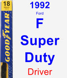 Driver Wiper Blade for 1992 Ford F Super Duty - Premium