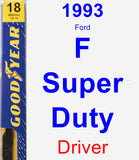 Driver Wiper Blade for 1993 Ford F Super Duty - Premium