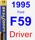 Driver Wiper Blade for 1995 Ford F59 - Premium