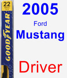 Driver Wiper Blade for 2005 Ford Mustang - Premium