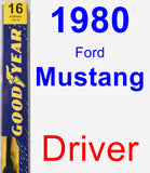 Driver Wiper Blade for 1980 Ford Mustang - Premium