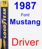 Driver Wiper Blade for 1987 Ford Mustang - Premium