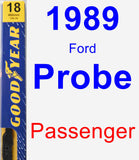 Passenger Wiper Blade for 1989 Ford Probe - Premium