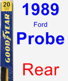 Rear Wiper Blade for 1989 Ford Probe - Premium