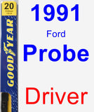 Driver Wiper Blade for 1991 Ford Probe - Premium