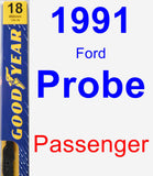 Passenger Wiper Blade for 1991 Ford Probe - Premium