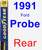 Rear Wiper Blade for 1991 Ford Probe - Premium