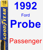 Passenger Wiper Blade for 1992 Ford Probe - Premium
