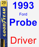 Driver Wiper Blade for 1993 Ford Probe - Premium
